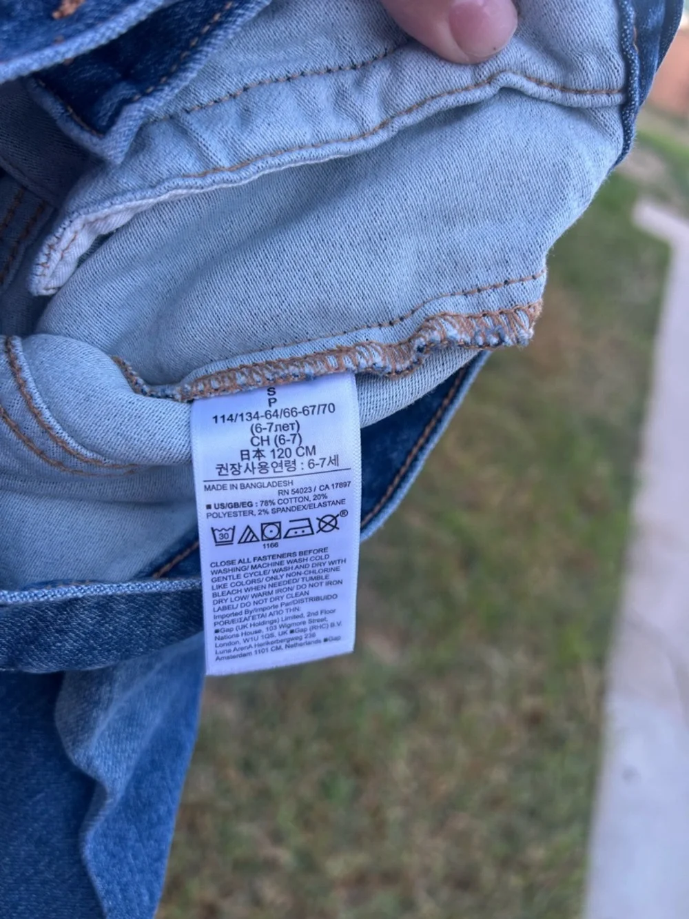 GAP Kids Blue Denim Jacket - Button Front